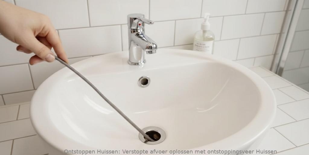 Verstopte afvoer oplossen met ontstoppingsveer Huissen